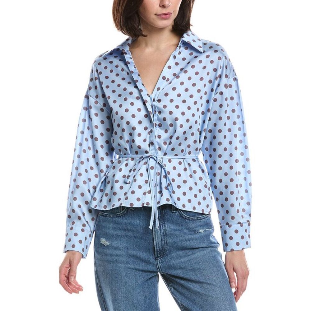 Hl Affair Womens  Long Sleeve Top, Blue